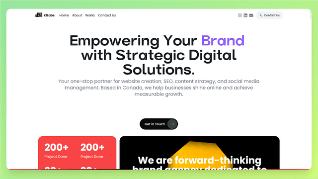 Kilabs Landing Page (Under Development)